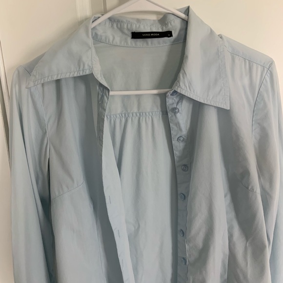 Blue Button up - Picture 2 of 2